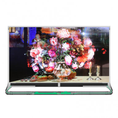 Прозрачный OLED-дисплей LG 55EW5F (FullHD 55") вид спереди