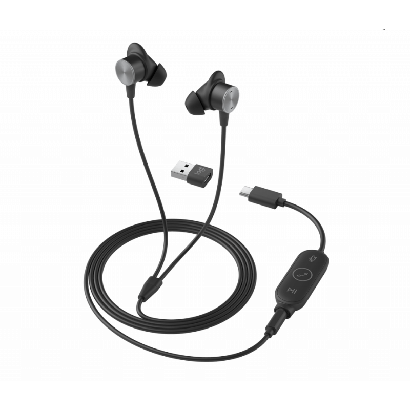 Гарнитура Logitech Zone Wired Earbuds