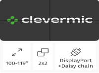 Видеостена 2x2 CleverMic DP-W55-0.88-500 110"