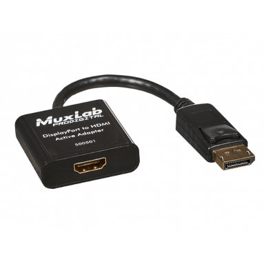 Преобразователь сигнала DISPLAYPORT TO HDMI ACTIVE ADAPTER Muxlab 500501 